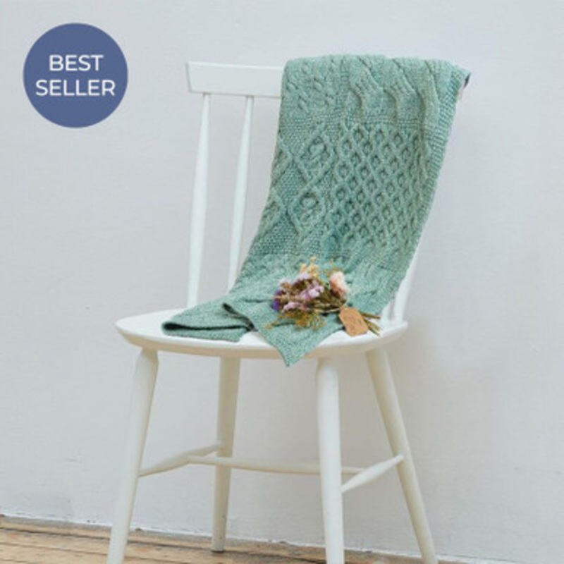 SuperSoft Merino Knit Patch Baby Blanket