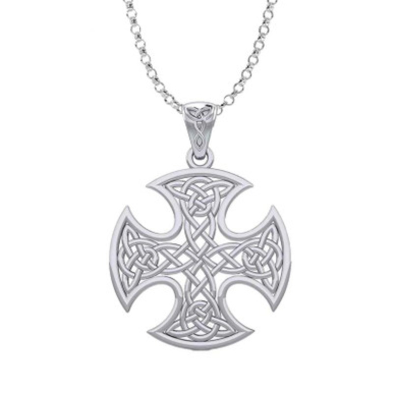 Trinity Knot Celtic Cross Pendant