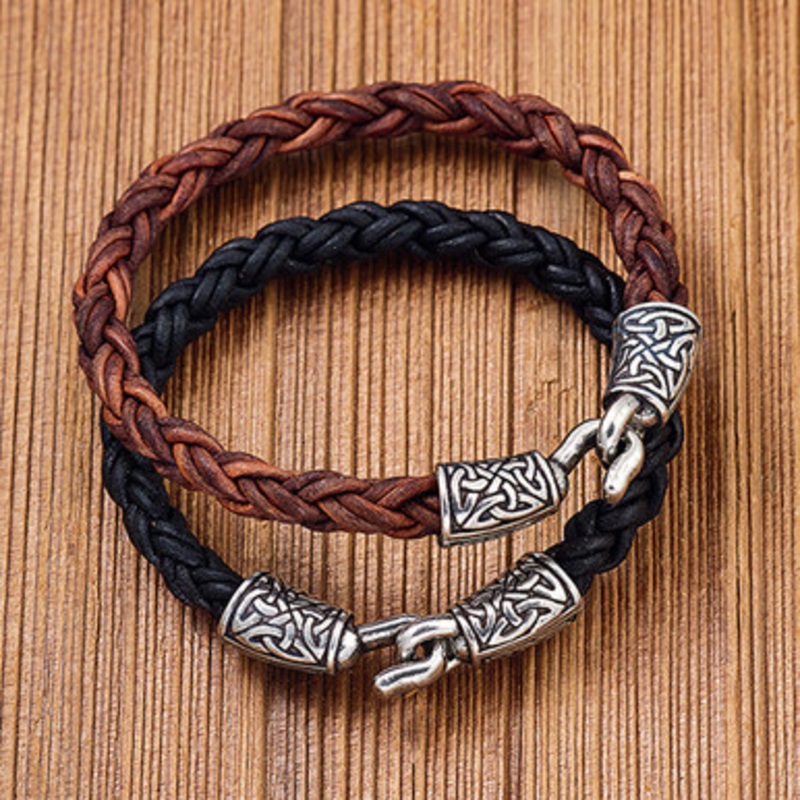 Celtic Leather Bracelet