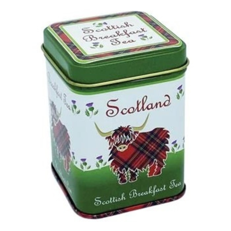 Highland Cow Scottish Breakfast Loose Leaf Tea Tin