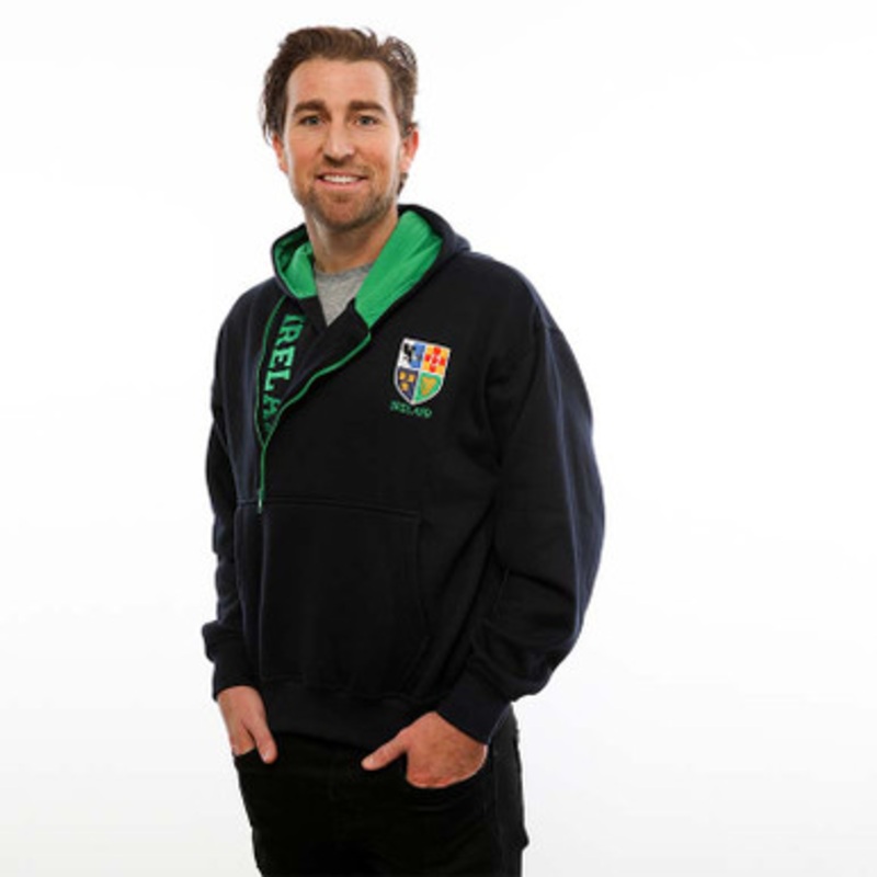 Ireland Navy Half Zip Hoodie