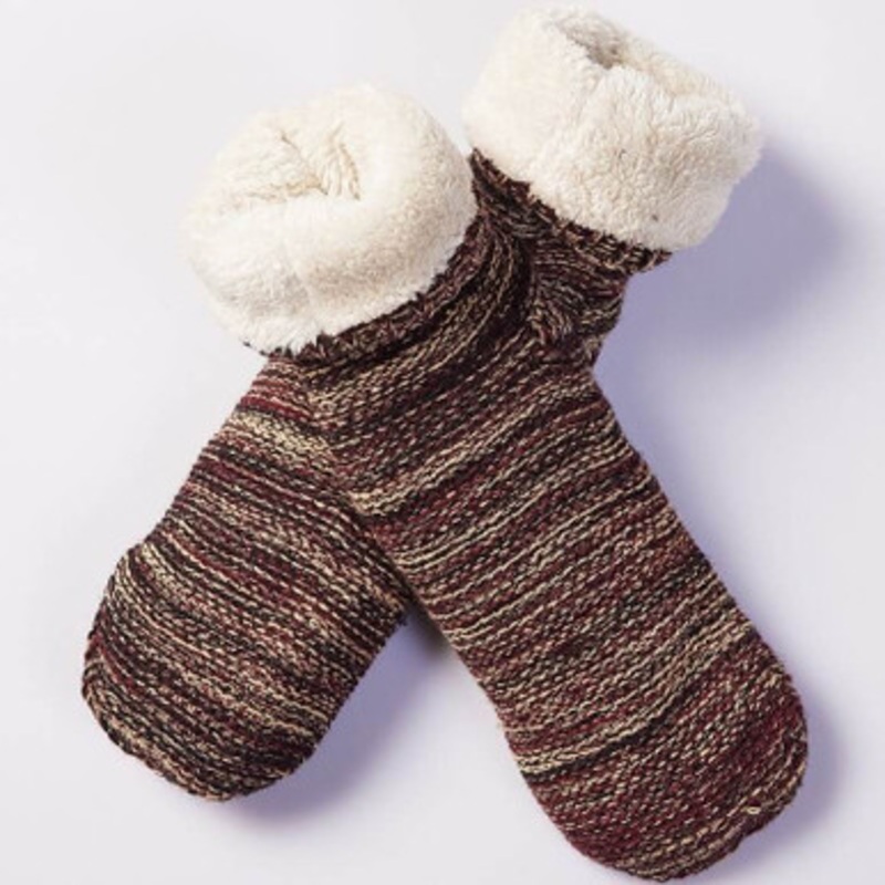 Irish Donegal Fleece Knitted Socks