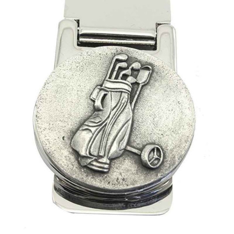 Irish Money Clip Golf Bag Stainless Steel & Pewter
