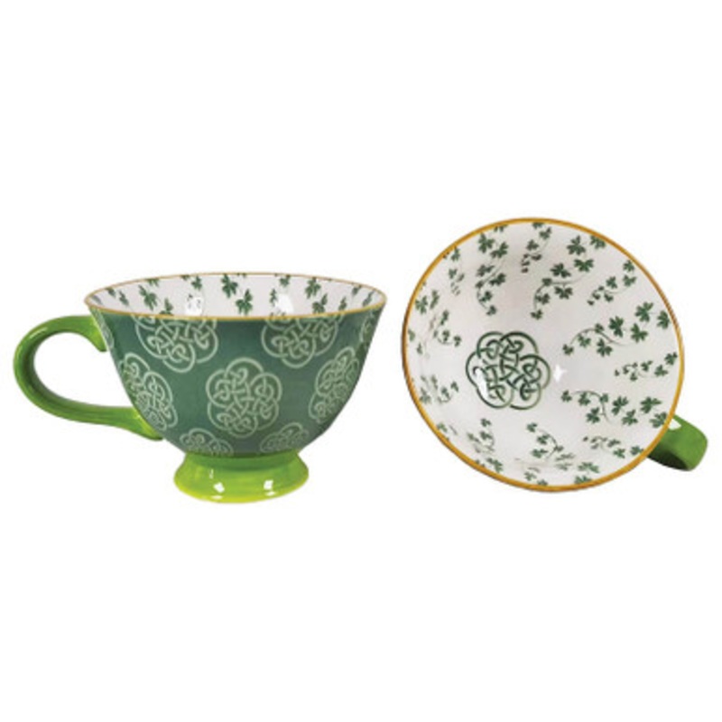 Irish Shamrock Latte Cup