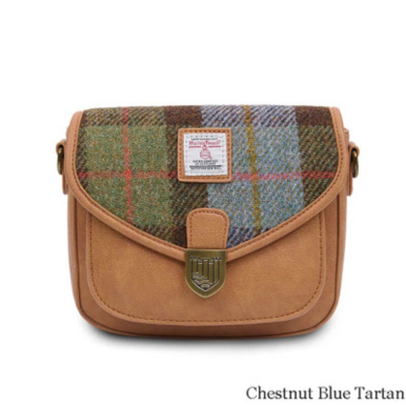 Islander Harris Tweed Tartan Saddle Bag - Mini