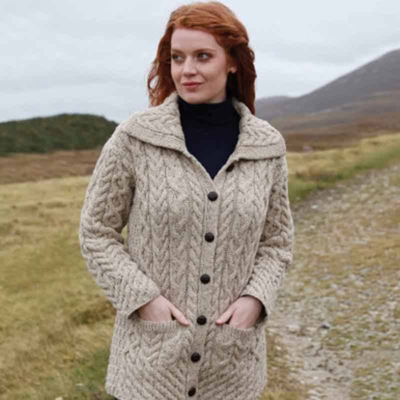 Ladies Lumber Cardigan with Collar