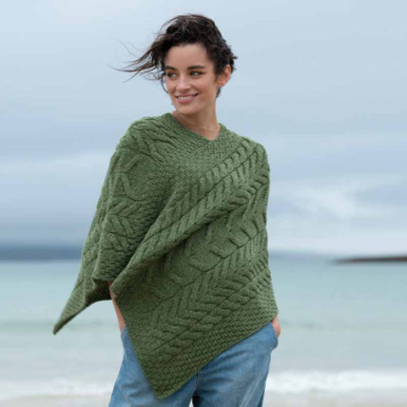 Supersoft Merino Knit Triangular Poncho