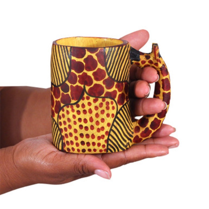 Wooden Animal Cups