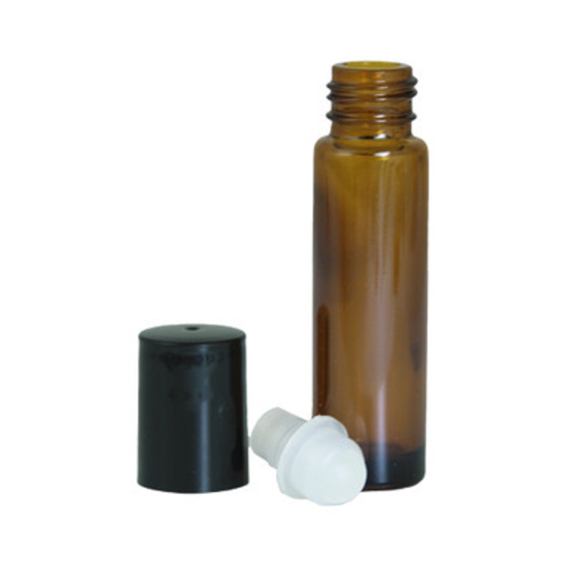 Amber  oz. Glass Roll-On Bottles - Set Of 12