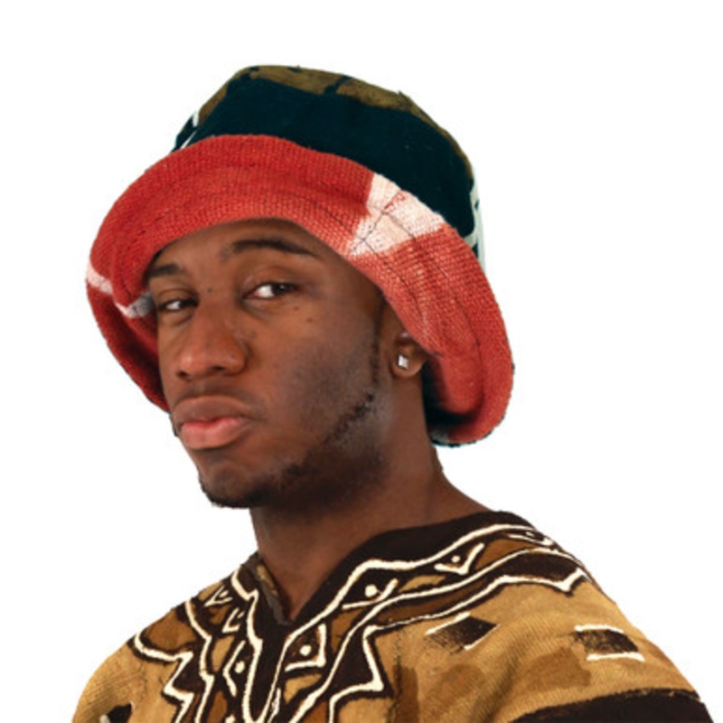 Bright Color Mud Cloth Brim Hat