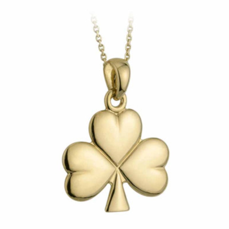Gold Plated Shamrock Pendant