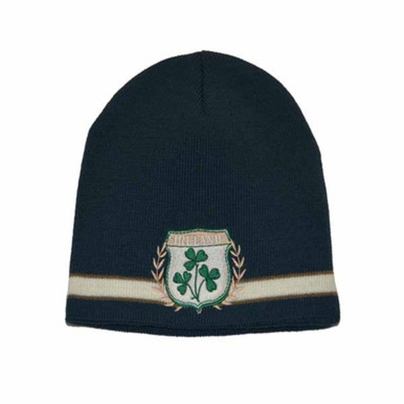 Green Ireland Shamrock Crest Hat
