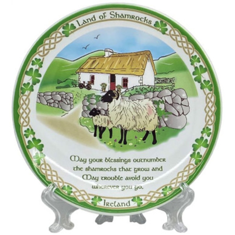Land of Shamrocks 4 Blessing Plate