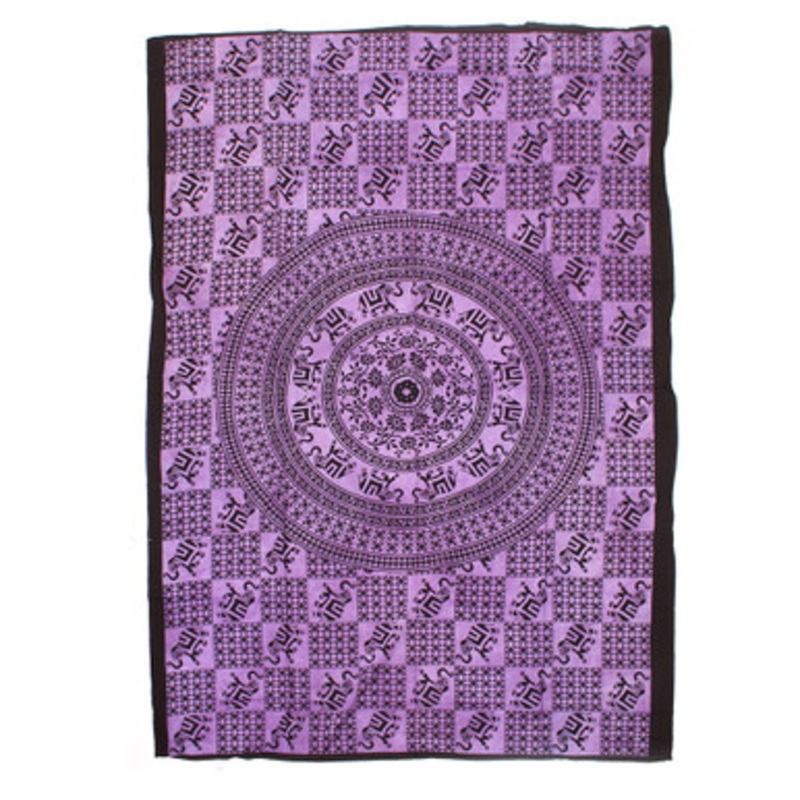 Purple Elephant Tapestry