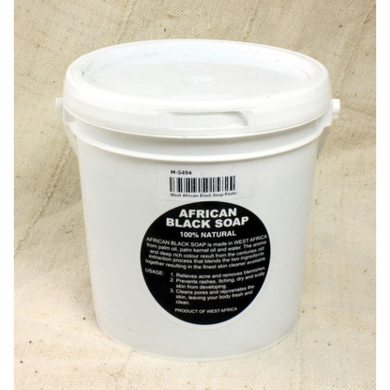 West African Black Soap Paste: 1 Gallon