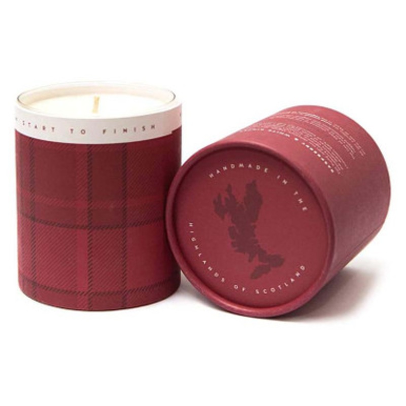 Raspberry and White Ginger Natural Wax Candle