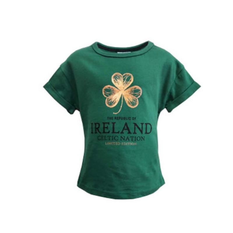 Shamrock Foil Kids Irish T Shirt