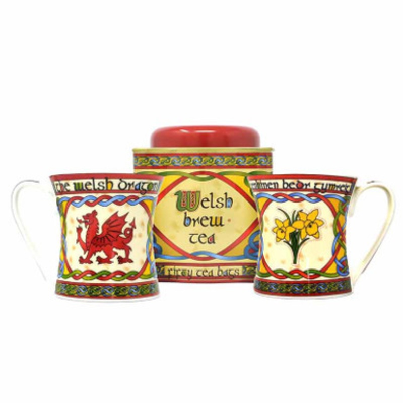 Welsh Set with 2 Cups and Tea