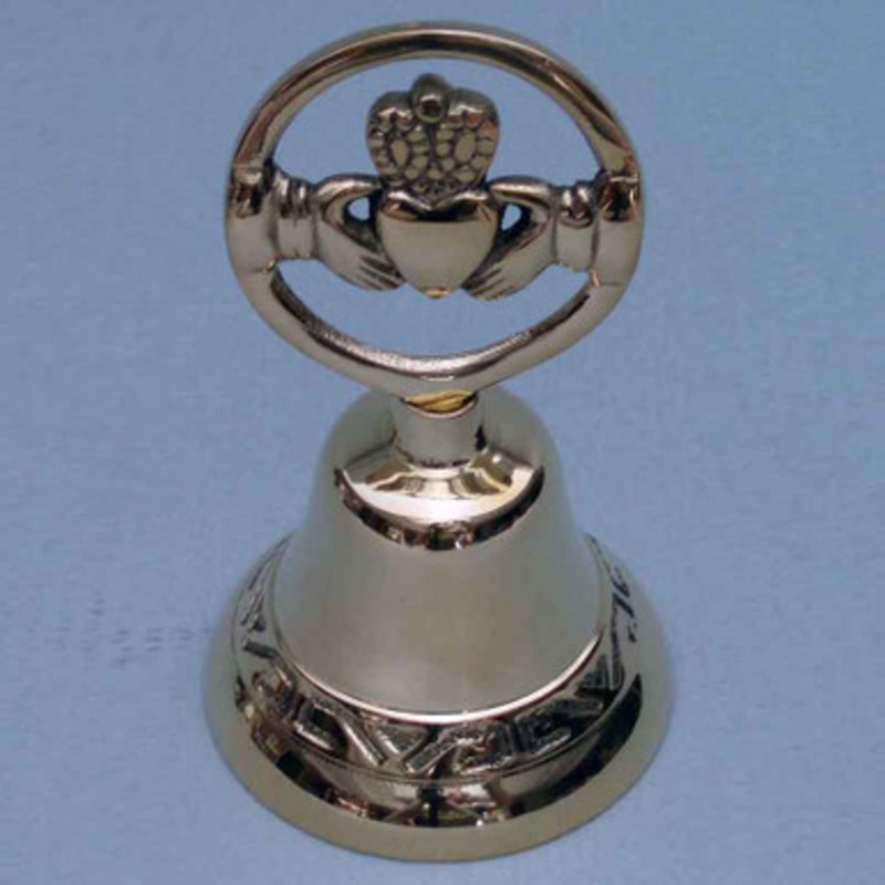Brass Irish Claddagh Bell