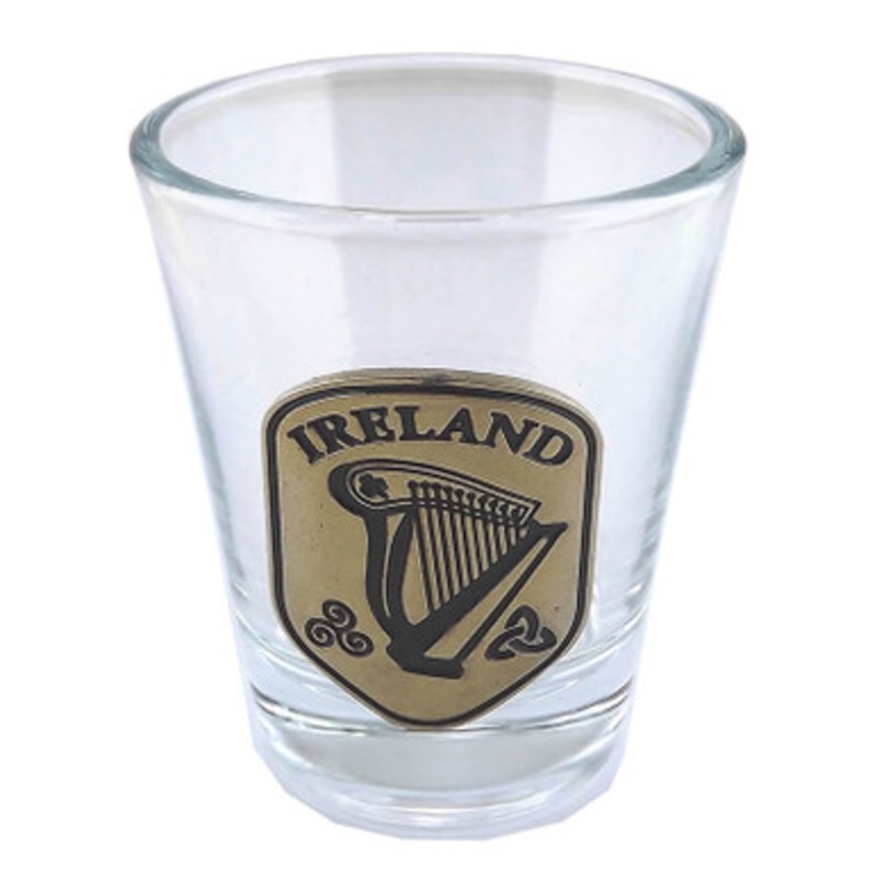 Irish Harp Shot Glass
