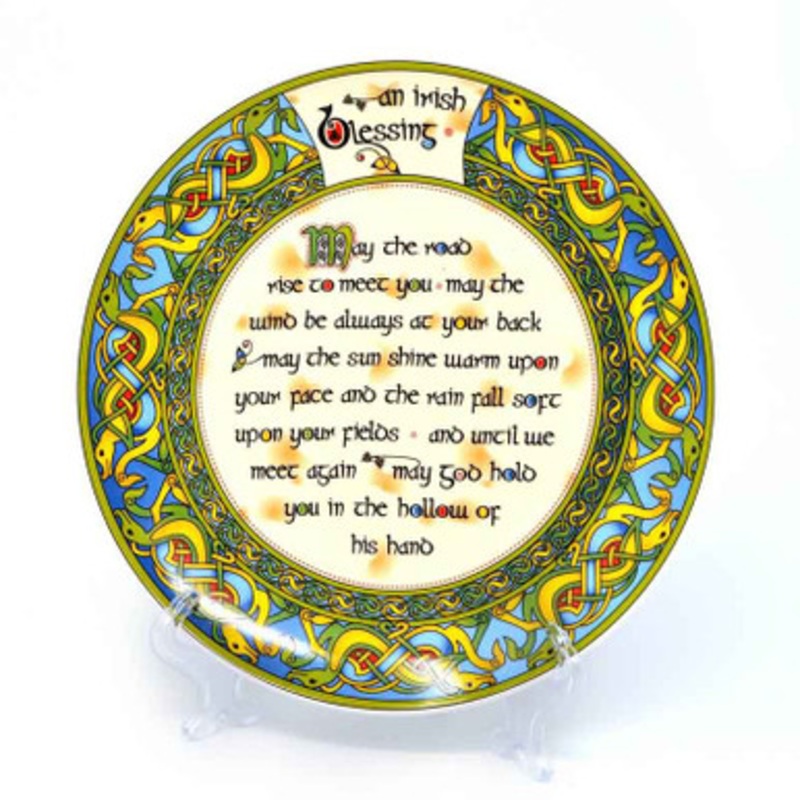 Old Irish Blessing 8 Plate
