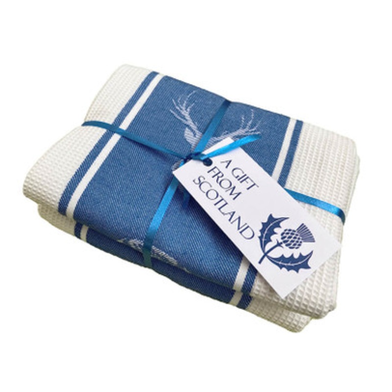 Scottish Waffle Cotton Tea Towels
