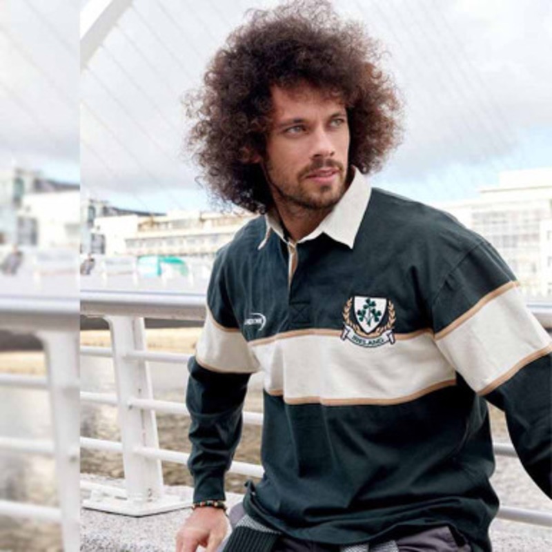 Shamrock Badge Long Sleeve Rugby Shirt