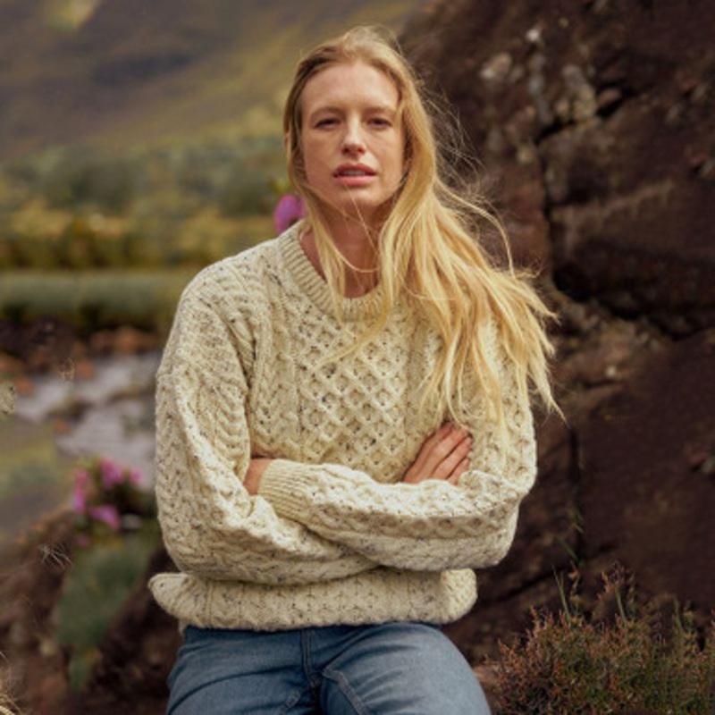 Women's Traditional Aran Sweater