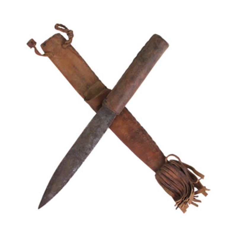 Ceremonial Knife with Sheath from Burkina Faso