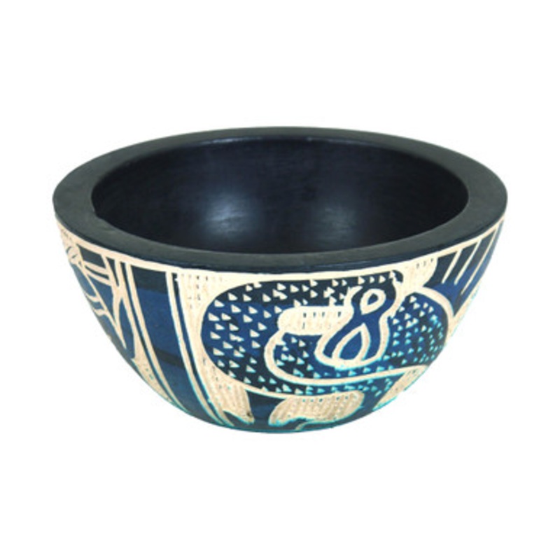 Ghanian Colored Wooden Bowl: SM