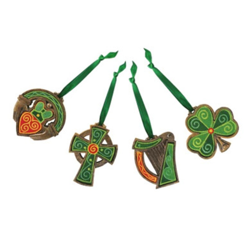Hand Painted Irish Christmas Ornaments