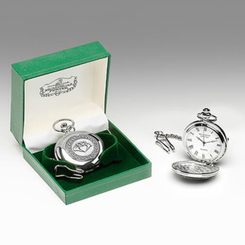 Irish Claddagh Pocket Watch