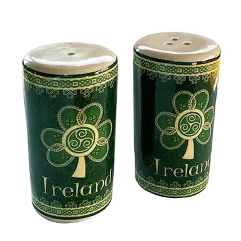 Irish Shamrock Salt & Pepper Shakers