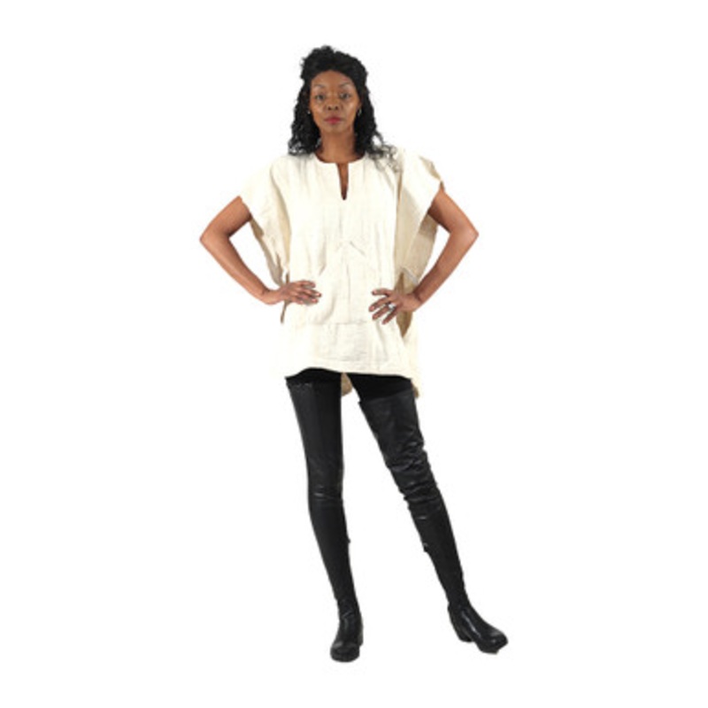 Mud Cloth Boxy Poncho