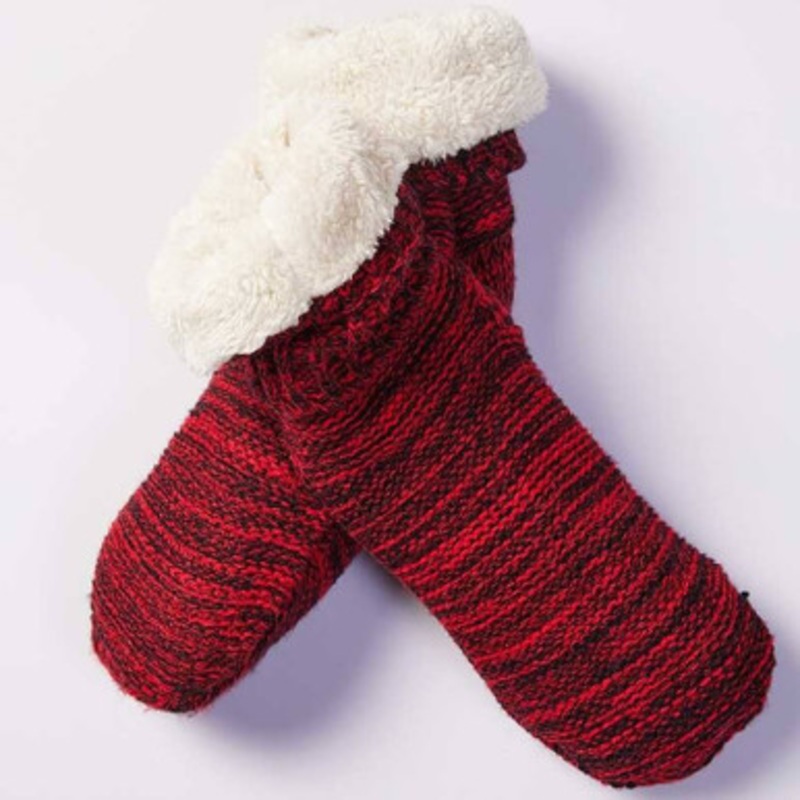 Soft Fleece Irish Knitted Socks