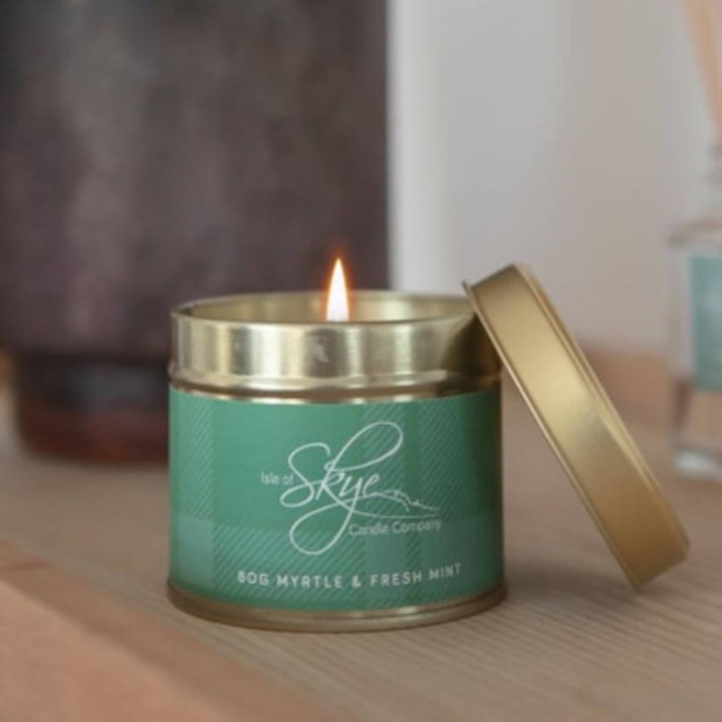 Bog Myrtle and Fresh Mint Travel Container Candle