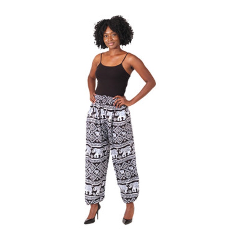 Elephant Print Harem Pants