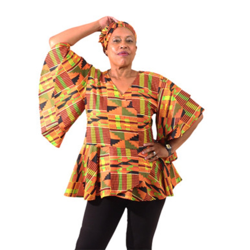 Kente #2 Wrap Shirt