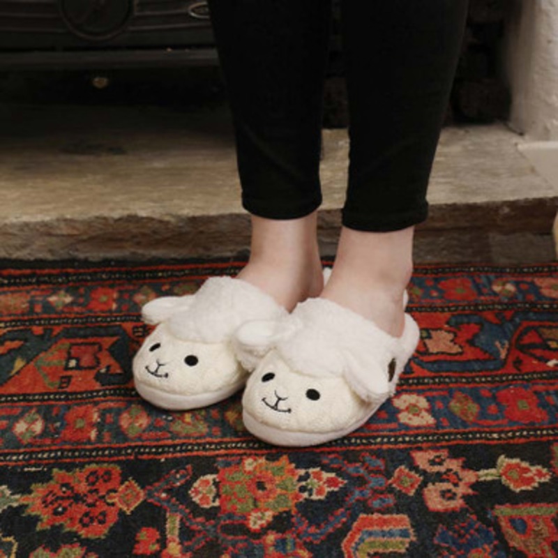 Sheep Irish Knitted Warm Slippers