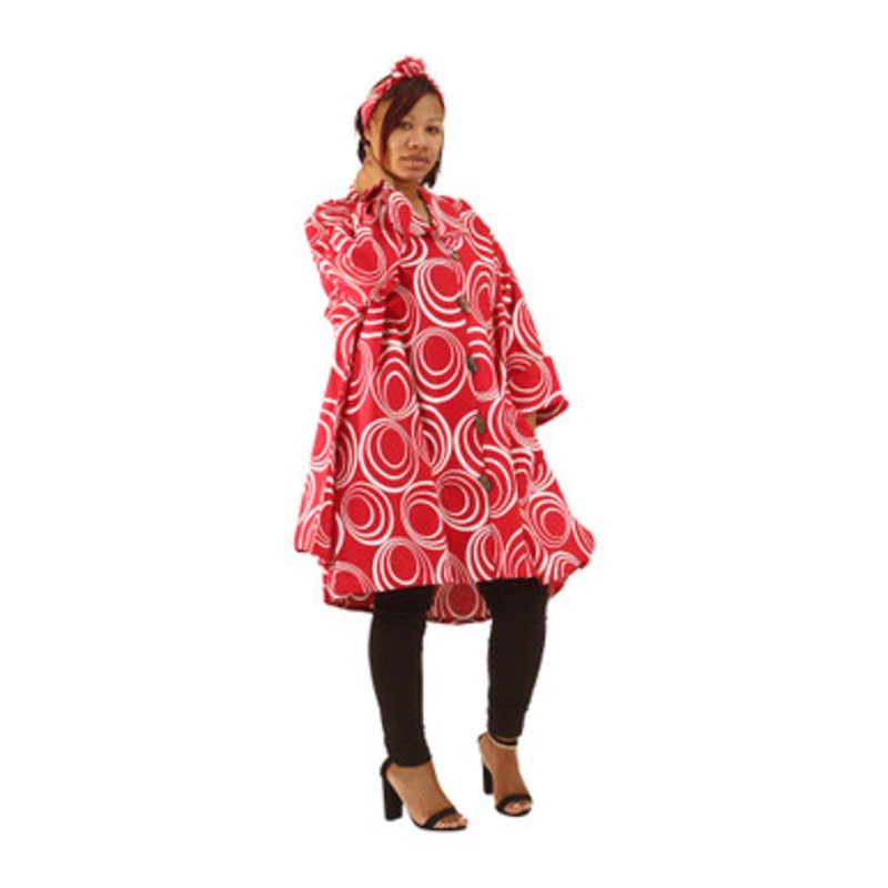 Ashanti Print Hi-Low Top - ONE SIZE