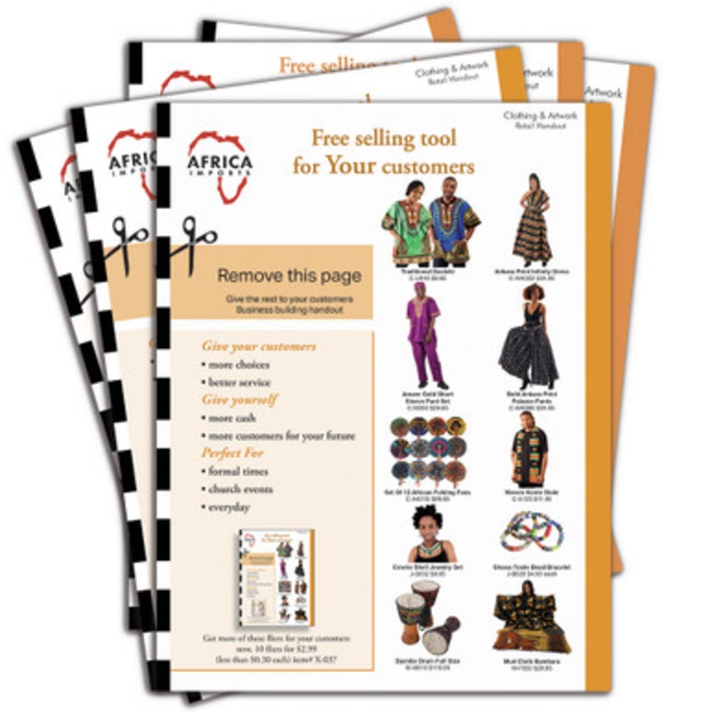 Set Of 10 Clothing & Artwork Handouts