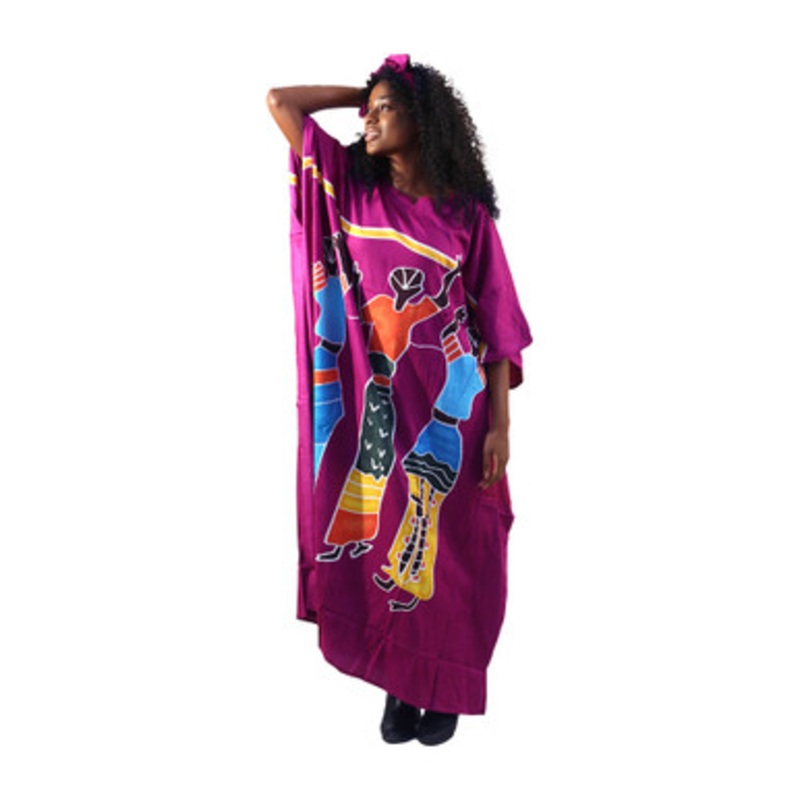 Colorful Dancing Women Kaftan