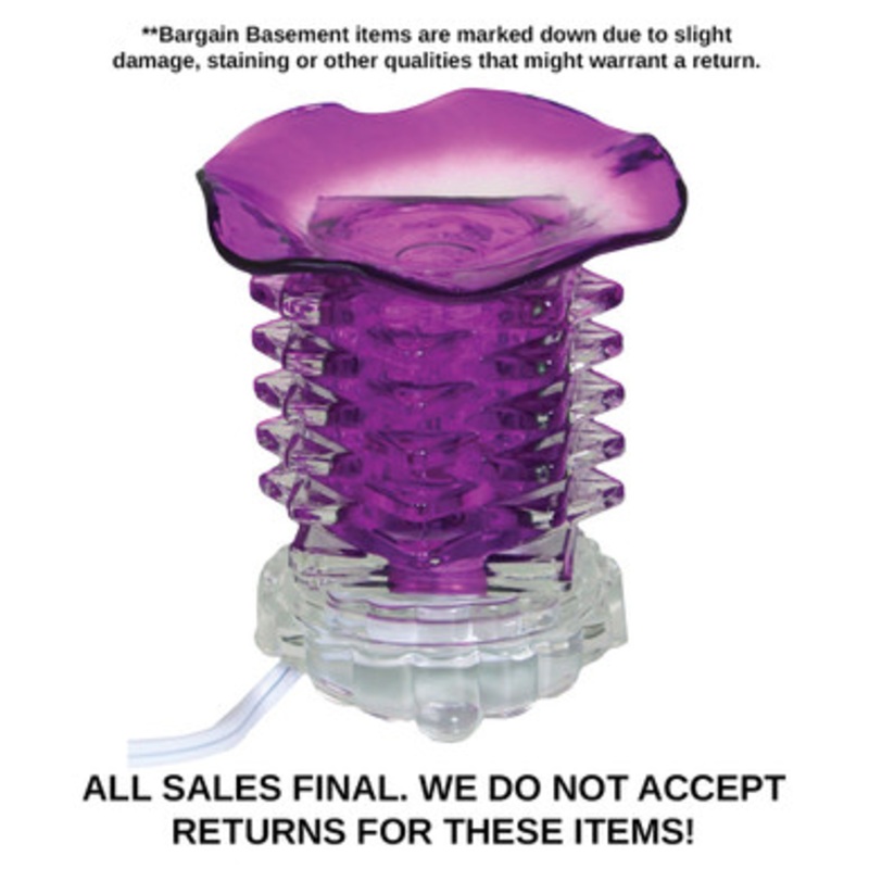 DAMAGED Crystal Tower Oil Burner: Purple