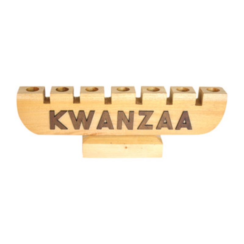 KWANZAA (Natural Wood) Kwanzaa Kinara