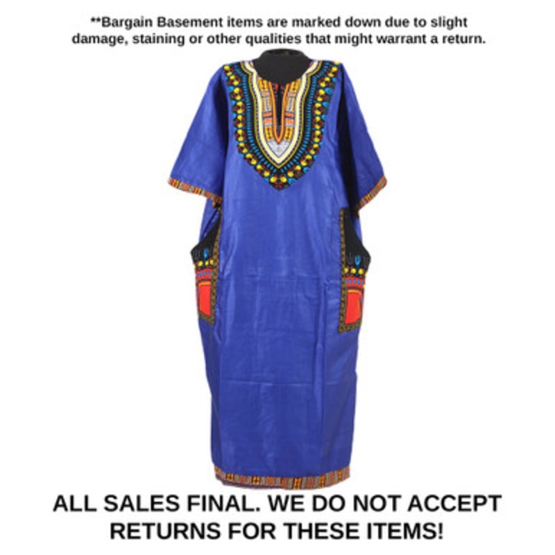 DAMAGED Ghanian Polished Traditional Print Dress
