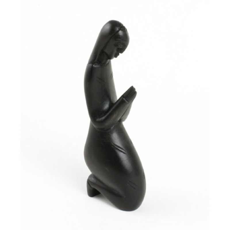 Ebony Woman Kneeling In Prayer - 6-7