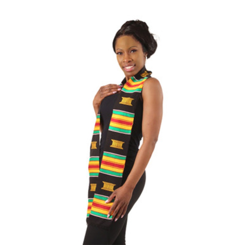 Set Of 6 Woven Kente Stoles