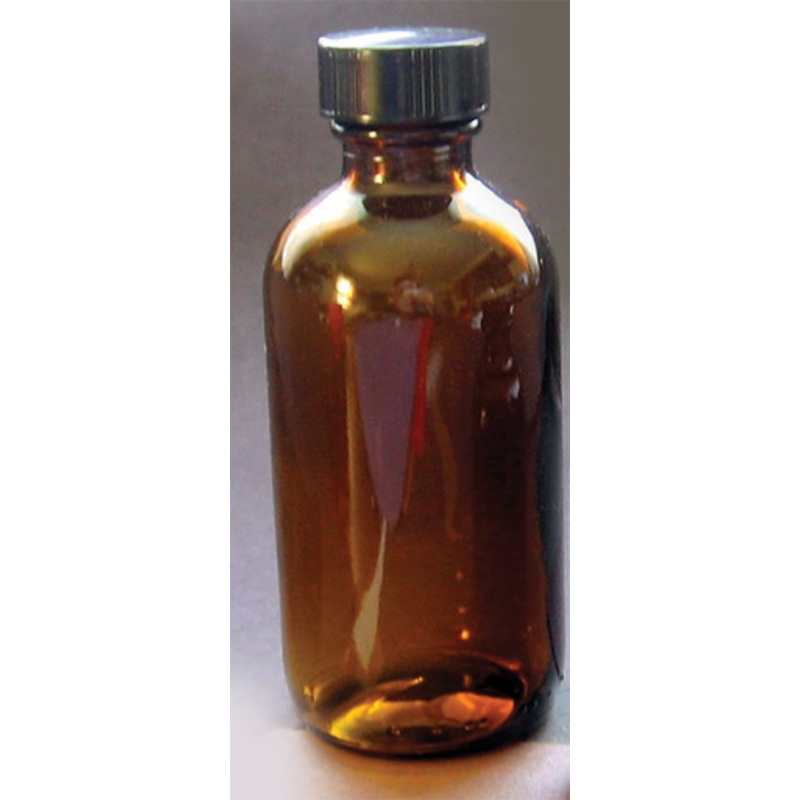 4 oz. Amber Round Bottle - Set Of 12