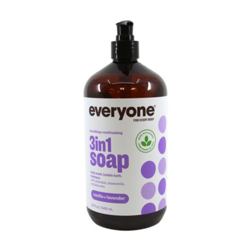 Everyone: 3-IN-1 Liquid Soap - Vanilla Lavender JUMBO SIZE 32 oz.