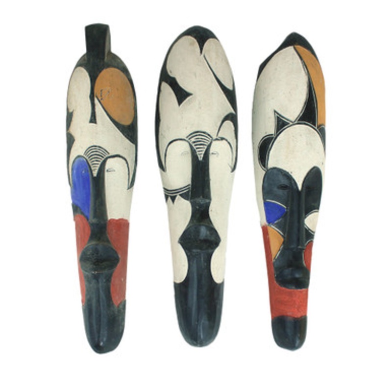 Cameroonian Color Fang Mask ASSORTED